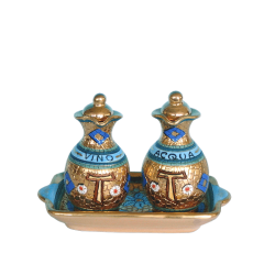 CRUET SET WITH STOPPERS