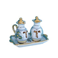 CRUET SET WITH STOPPERS