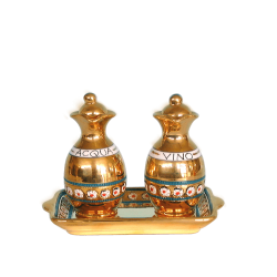 CRUET SET WITH STOPPERS