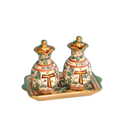 CRUET SET WITH STOPPERS