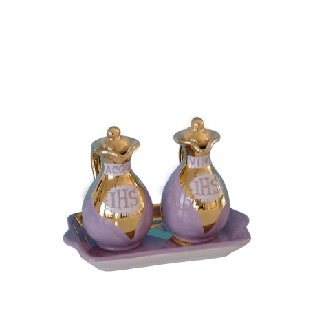 CRUET SET WITH STOPPERS