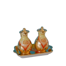 CRUET SET WITH STOPPERS