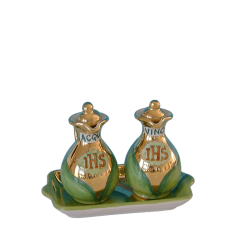 CRUET SET WITH STOPPERS