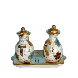 CRUET SET WITH STOPPERS