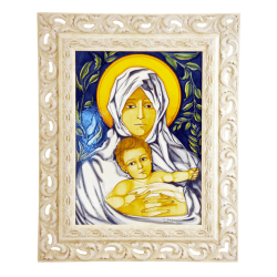 OUR LADY AND CHRIST CHILD 13X17 3/4in W/FRAME  20X24 3/4in