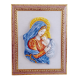 OUR LADY AND CHRIST CHILD 13 1/4in W/FRAME  15 3/4X20in