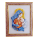 MADONNA C/BAMBINO CM. 34 (a rilievo) - CORNICE CM. 40X51