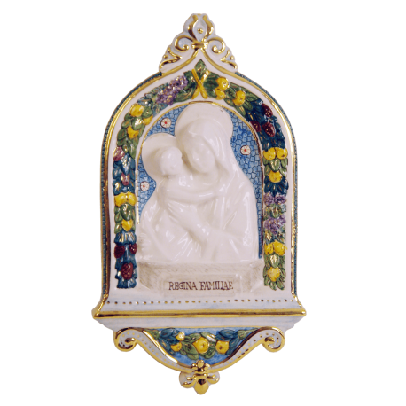 DELLA ROBBIA - OUR LADY AND CHRIST CHILD 7 3/4X14 1/2in