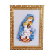 MADONNA DELL'UVA C/BAMBINO CM. 34 (a rilievo)  - CORNICE CM. 40X50