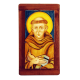 ST. FRANCIS OF ASSISI 6X11 3/4in W/WOOD 7 3/4X14in