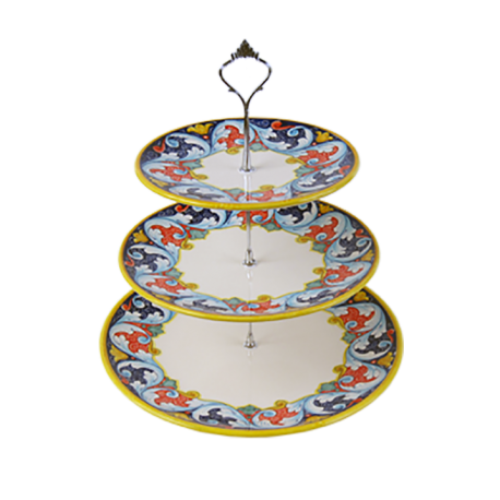 CAKE STAND 3PLATES 32X35CM