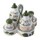 OIL-VINEGAR-SALT-PEPPER W/CANIST 5PCS