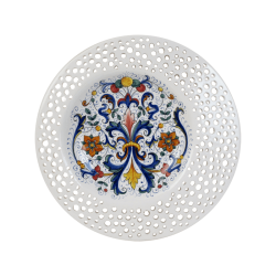 RD PLATE 36CM W/HOLED RIM