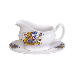 GRAVY BOAT W/PLATE 24X13,5CM